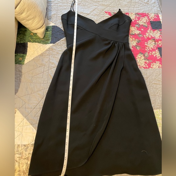 Armani Collezioni black silk blend vintage spaghetti strap body con dress - Picture 4 of 6